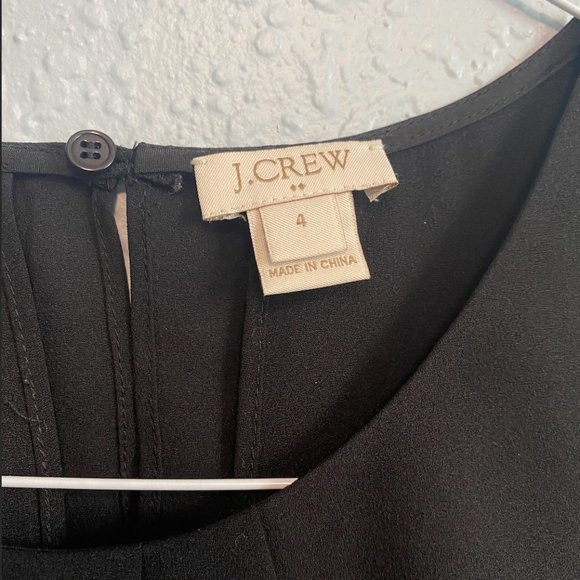 🐦‍⬛J. Crew Factory Black Tiered Sleeveless Top - Picture 4 of 4